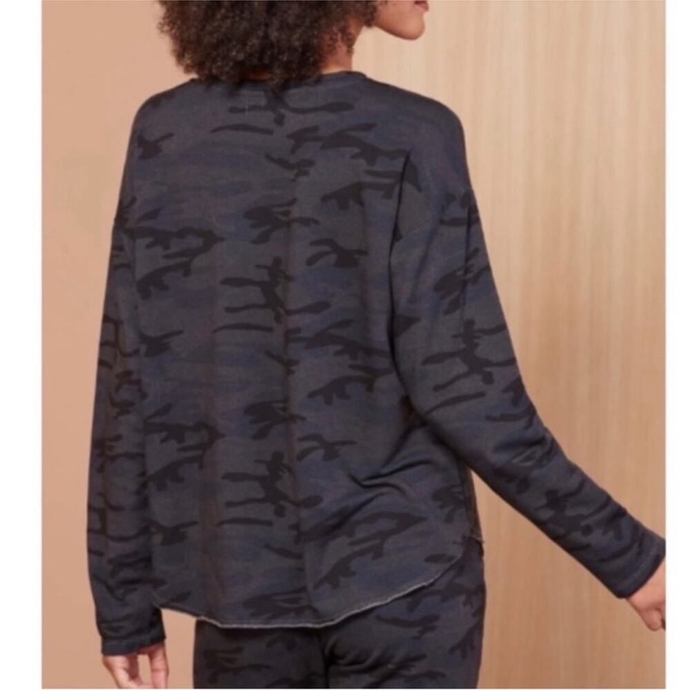 Sundry Black Stripe Camo Sweatshirt 3 / Large - Picture 8 of 8